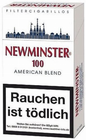 Newminster Filterzigarillos 100mm mit Naturdeckblatt 17er