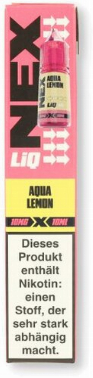 Nex Liq Aqua Lemon Nikotinsalz Liquid 10mg