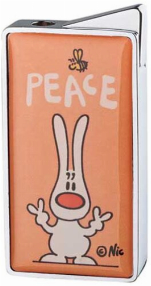 NIC Feuerzeug Peace Orange
