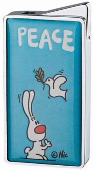 NIC Feuerzeug Peace Türkis