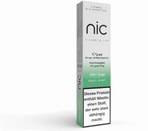 Nic Vape Einweg E-Shisha 500 Cool Mint 20 mg Nikotin