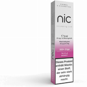 Nic Vape Einweg E-Shisha 500 Triple Berry 20 mg Nikotin