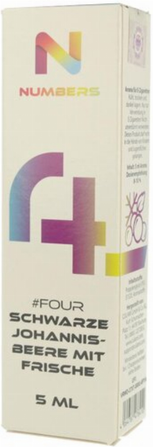 Numbers Four Aroma Schwarze Johannisbeere mit frische 5ml