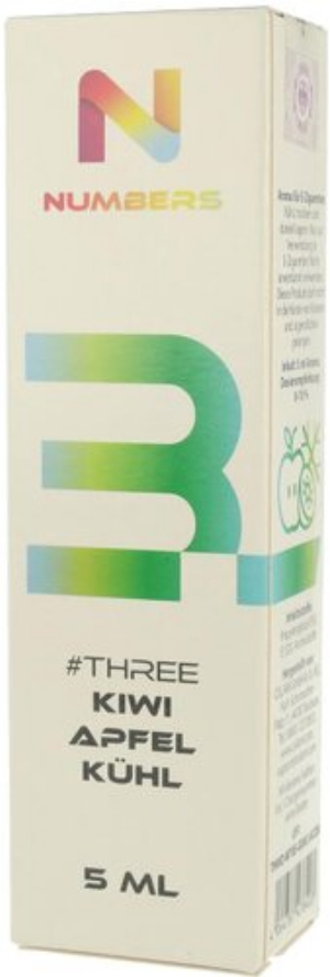 Numbers Three Aroma Kiwi Apfel Kühl 5ml