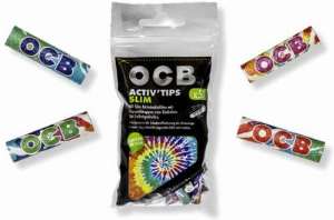 OCB Activ Tips Slim Limited Edition Rainbow 7mm Filter 50 Stk.