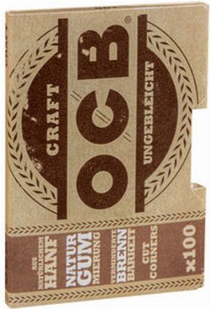 OCB Craft Ungebleicht Zigarettenpapier 100 Blättchen