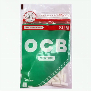 OCB Drehfilter Menthol Zigarettenfilter Slim 120 Stück