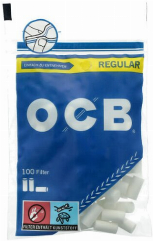 OCB Drehfilter Regular Zigarettenfilter 7,5 mm 100 Stück