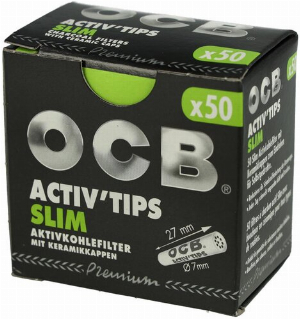 OCB Slim Activ Tips 7mm 50Stk.