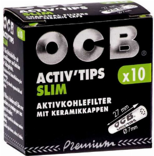 OCB Slim Activ Tips 7mm 10Stk.