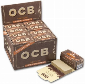 OCB Unbleached Rolls  + Tips Virgin Papers Endlospapier
