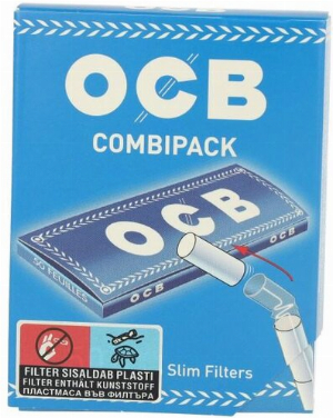 OCB Zigarettenpapier Blau Combipack 50 Blatt + 10 Filter