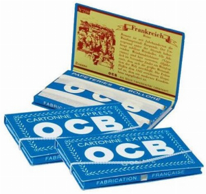 OCB Zigarettenpapier Blau Gummiband 1x100 Blättchen Einzelpackung