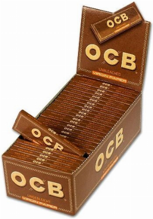 OCB Zigarettenpapier Unbleached Virgin Paper 1x50 Blättchen