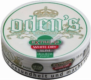 Odens Snus Extreme White Dry SLIM Double Mint Chewing Bags