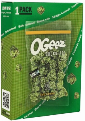 OGEEZ Schokolade Salty Caramel in Weed Optik 35g