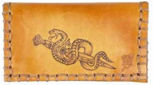 Original MR Drehertasche Leder braun Snake