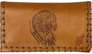 Original MR Drehertasche Leder hellbraun Adler