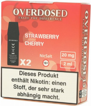 Overdosed Prefilled Pods Strawberry Cherry 2x2ml 20mg