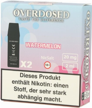 Overdosed Prefilled Pods Watermelon 2x2ml 20mg