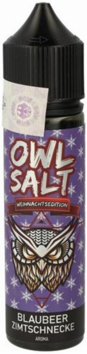 Owl Salt Longfill Weihnachtsedition Blaubeer Zimtschnecke Aroma 10ml