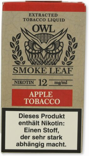 OWL Smoke Leaf Nikotinliquid Apple Tobacco 12mg