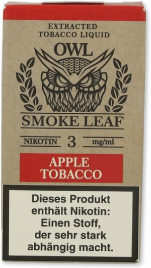 OWL Smoke Leaf Nikotinliquid Apple Tobacco 3mg