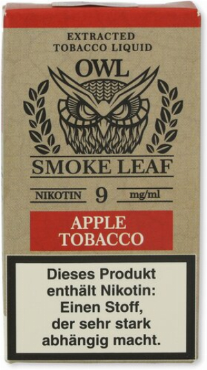 OWL Smoke Leaf Nikotinliquid Apple Tobacco 9mg