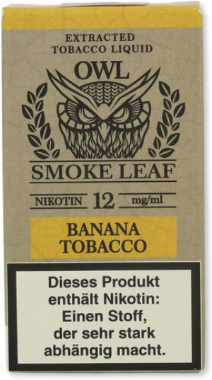 OWL Smoke Leaf Nikotinliquid Banana Tobacco 12mg