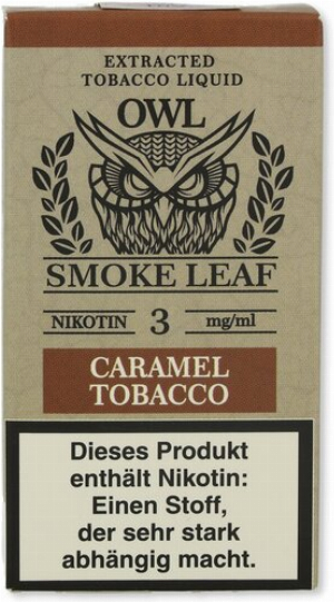 OWL Smoke Leaf Nikotinliquid Caramel Tobacco 3mg