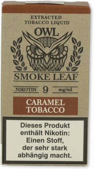 OWL Smoke Leaf Nikotinliquid Caramel Tobacco 9mg