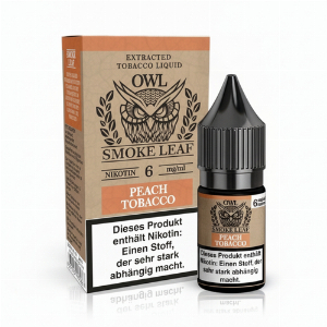 OWL Smoke Leaf Nikotinliquid Peach Tobacco 6mg