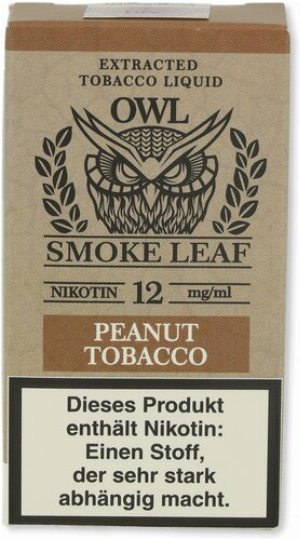 OWL Smoke Leaf Nikotinliquid Peanut Tobacco 12mg