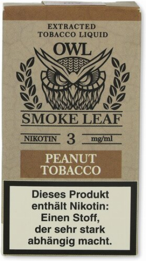 OWL Smoke Leaf Nikotinliquid Peanut Tobacco 3mg