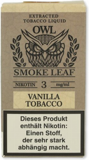 OWL Smoke Leaf Nikotinliquid Vanilla Tobacco 3mg