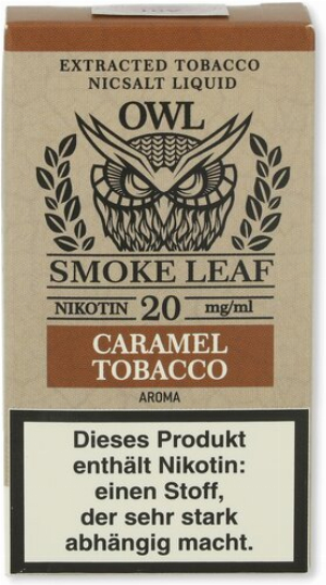 OWL Smoke Leaf Nikotinsalzliquid Caramel Tobacoo 20mg