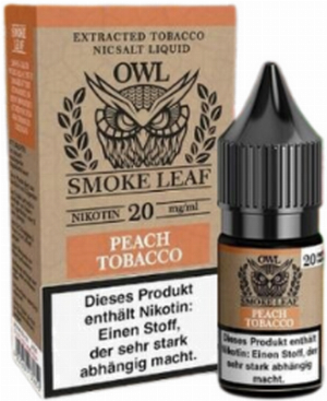 OWL Smoke Leaf Nikotinsalzliquid Peach Tobacco 20mg