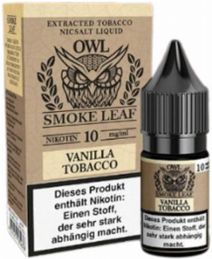 OWL Smoke Leaf Nikotinsalzliquid Vanilla Tobacco 10mg