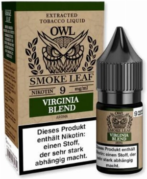 OWL Smoke Leaf Virginia Blend Tobacco Liquid 10ml 9mg