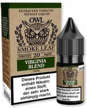 OWL Smoke Leaf Virginia Blend Tobacco Nikotinsalz Liquid 10ml 20mg