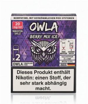 OWLA Berry Mix Ice Prefilled Pod 2x2ml 20mg