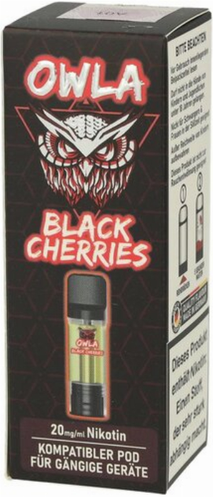 OWLA Black Cherries Prefilled Pod 20mg