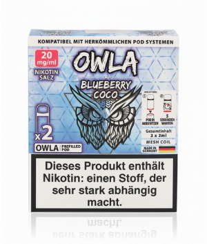 OWLA Blueberry Coco Prefilled Pod 2x2ml 20mg