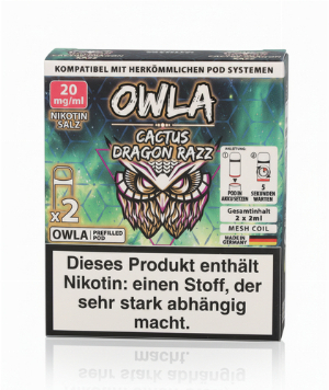 OWLA Cactus Dragon Razz Prefilled Pod 2x2ml 20mg