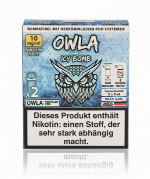 OWLA Icy Bomb Prefilled Pod 2x2ml 10mg