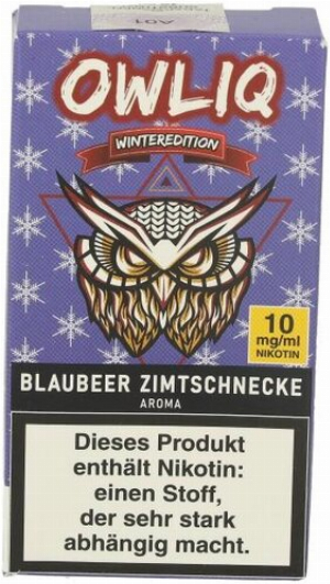 OWLIQ Nikotinsalzliquid Blaubeer Zimtschnecke 10mg/ml