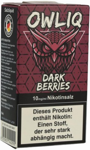 OWLIQ Nikotinsalzliquid Dark Berries 10mg/ml
