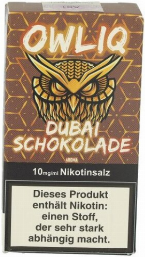 OWLIQ Nikotinsalzliquid Dubai Schokolade 10mg/ml
