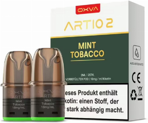 Oxva Artio 2 Prefilled Pods Mint Tobacco 2x2ml 18mg