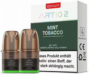 Oxva Artio 2 Prefilled Pods Mint Tobacco 2x2ml 8mg